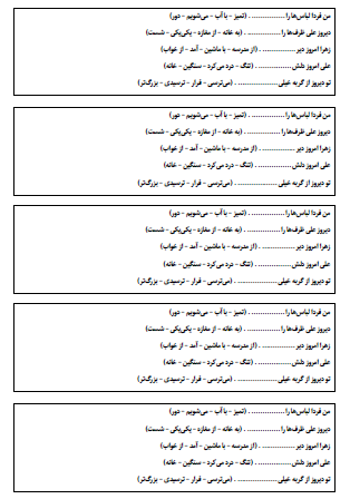 آزمونک‌های فارسی برگه‌های کوچکی هستند که می‌توانید برای ارزیابی سریع یادگیری دانش‌آموزان و همچنین کمک به تثبیت بهتر مطالب مربوط به واژه‌سازی و بیاموز و بگوی کتاب فارسی در زمان کوتاهی در کلاس در اختیار بچه‌ها قرار دهید.
